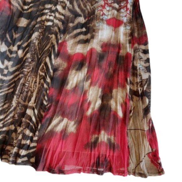 VINTAGE Printed Blouse and Skirt Set Size XL - Picture 4 of 6